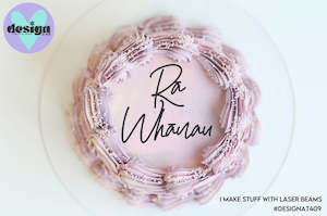 Rā Whānau Cake Words (options available)