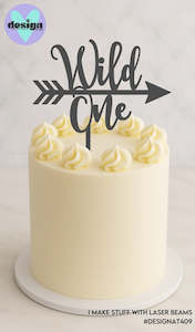Wild One With Arrow Cake Topper (other colour choices available)