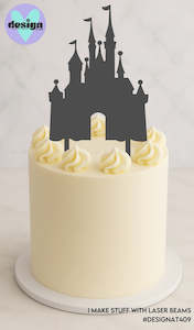 Castle Cake Topper (other colour choices available)