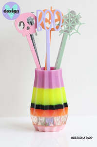 Rad Goodies: Halloween Themed Acrylic Drink Stirrers (Sold Individually)