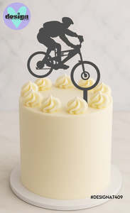 Cake Toppers: Mountain Biker Cake Topper - 2 Sizes Available