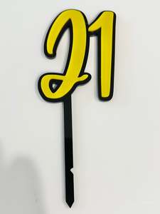 21 Cake Topper