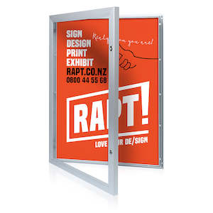 Poster Frames - Lockable Outdoor A2 Size Silver