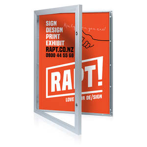 Poster Frames - Lockable Outdoor A0 Size Silver