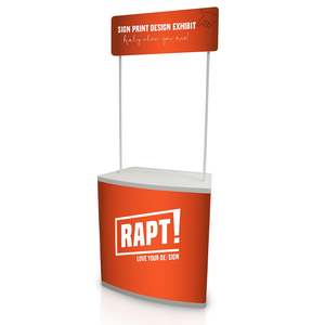 Portable Promo Counter with Printed Graphics