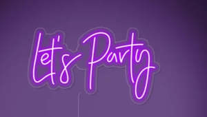 Numbered Led Lights: Lets party neon