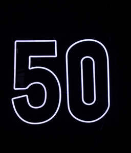 Numbered Led Lights: 50 neon light