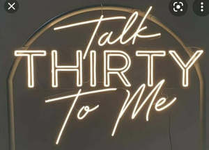 Numbered Led Lights: Talk Thirty To Me Neon Light
