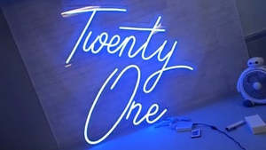 Numbered Led Lights: Twenty One Neon Light