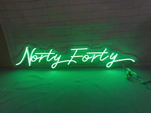 Numbered Led Lights: Norty Forty Neon Light