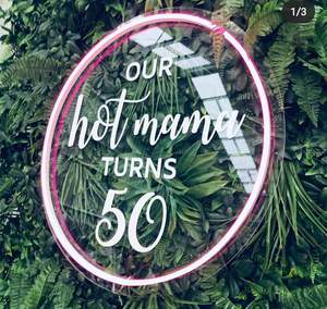 Numbered Led Lights: Neon light with Custom Text