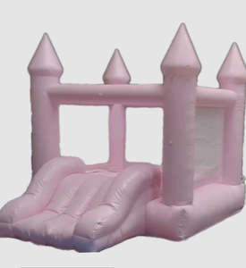 Pink Mini Bounce House With Slide