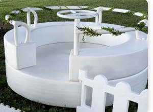 Castles Games: White Motorized Merry go Round