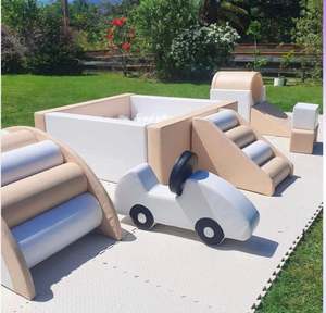 Softplay Packages: Beige Soft play Set Tauranga party hire.