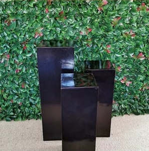Signage And Pilnths: Black Plinths