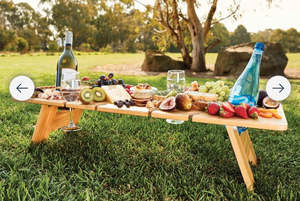 Bespoke Items: Mini Picnic Tables with Wine Glass Bottle Holders