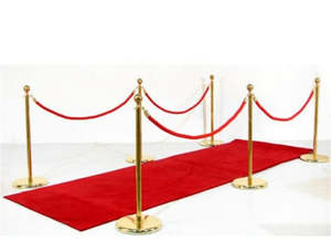 Bespoke Items: Red carpert and bollards