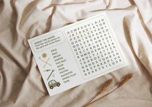 Products: Under The Hood Word Find Worksheet