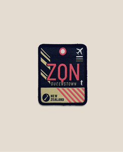 Products: Iron-on Patch - Airport Code ZQN DESIGNBYLEONARD