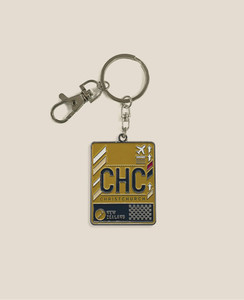 Key Ring - Airport Code CHC DESIGNBYLEONARD