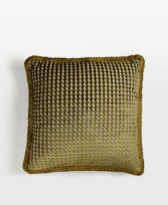 CHARIS LARGE SQUARE CUSHION | OCHRE