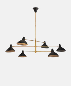 OLIVER MID CENTURY CHANDELIER