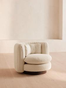 Armchairs: VIVIENNE ARMCHAIR | BOUCLE NATURAL