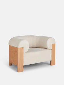 Armchairs: ELDON ARMCHAIR | OAK BOUCLE NATURAL