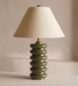 GREYSON TABLE LAMP | HIGH GLOSS OLIVE
