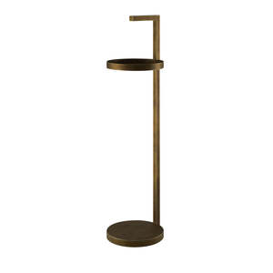 RENZO SERAFINI | PRIMOPIANO BRASS SIDE TABLE WITH LED LIGHT