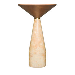 MORELATO | CINO SMALL YELLOW MARBLE TABLE