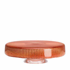 Decor: IVV | NOEL ORANGE GLITTER GLASS CAKE STAND