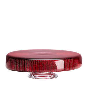 Decor: IVV | NOEL RED GLITTER GLASS CAKE STAND