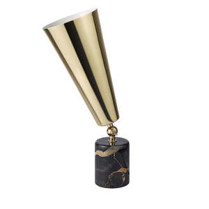 Table Lamps: TATO | VOX BASSA TABLE LAMP BY LORENZA BOZZOLI IN PORTORO MARBLE