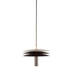 RENZO SERAFINI | ISOLATORE 250 DARK ACID IRON & BRASS PENDANT LIGHT
