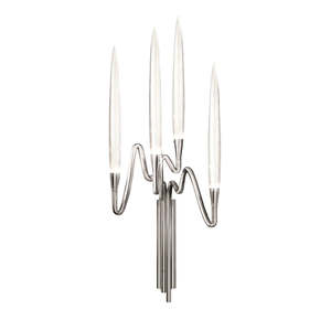 Wall Lights: IL PEZZO | 3 4-LIGHTS NICKEL WALL SCONCE