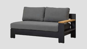 Mackenzie Aluminium Outdoor Sofa Range: MACKENZIE ALU DOUBLE LEFT ARM SECTION