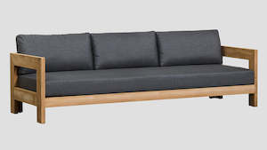 Pauanui Teak Outdoor Sofa Range: PAUANUI TEAK TRIPLE SOFA