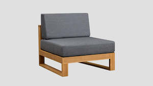 Tasman Teak Outdoor Sofa Range: TASMAN TEAK SINGLE CENTRE SECTION