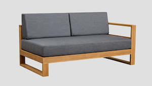 Tasman Teak Outdoor Sofa Range: TASMAN TEAK DOUBLE LEFT ARM SECTION