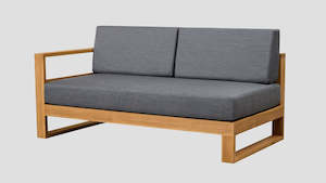 Tasman Teak Outdoor Sofa Range: TASMAN TEAK DOUBLE RIGHT ARM SECTION