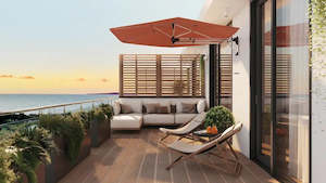 Umbrellas: SHADOWSPEC RETREAT WALL MOUNTED UMBRELLA