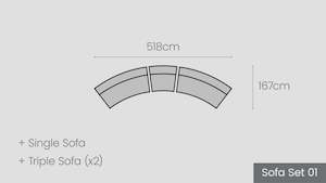 Alexandra Sofa Set 01