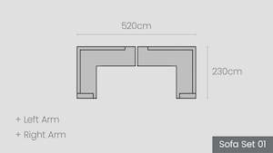 Bluff Modular Options: Bluff Sofa Set 01