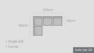 Hahei Modular Options: Hahei Sofa Set 09