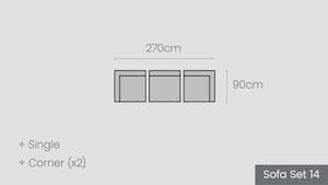 Hahei Modular Options: Hahei Sofa Set 14
