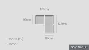 Kapiti Modular Options: Kapiti Sofa Set 08