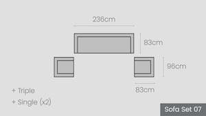 Mackenzie Alu Sofa Set 07