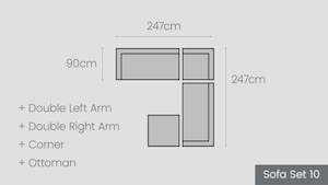 Matakana Modular Options: Matakana Sofa Set 10