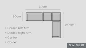Matakana Modular Options: Matakana Sofa Set 01